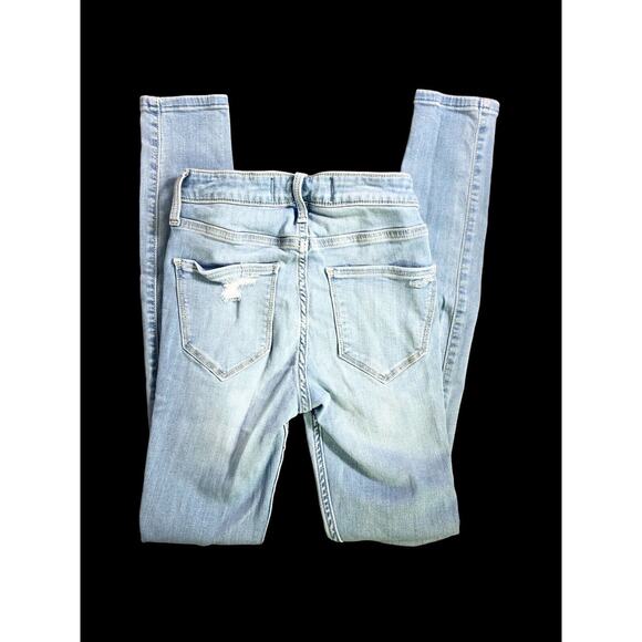 Hollister High Rise Legging Advanced Stretch Jeans Size OR (W24- L28) Blue Denim - Picture 4 of 7